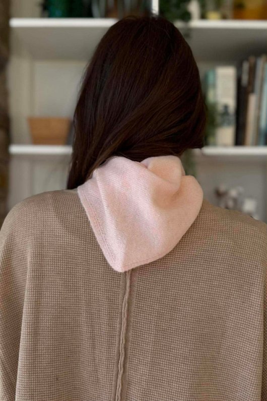 Jonti Knit Neckerchief Rosewater Marl